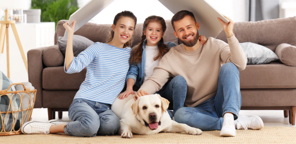 a family enjoying their pest free home
